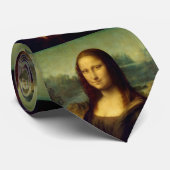 Stropdas van mannen met gerookte mona Lisa Print (Opgerold)