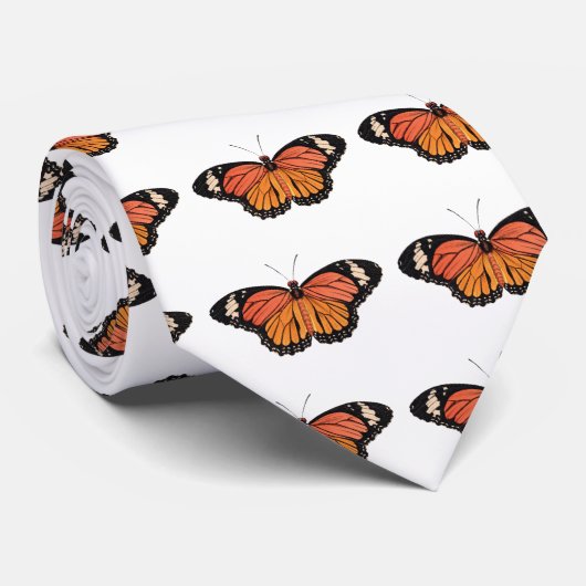 Stropdas van Mannen van Monarch Butterfly (Opgerold)
