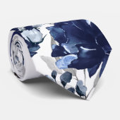 Stropdas van marinepoppy en Peony Garden Wedding (Opgerold)