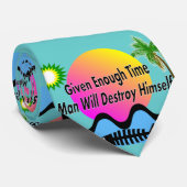 Stropdas van olierampen in de Golf voor mannen (Opgerold)