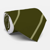 Stropdas van olijven - strepen (Opgerold)