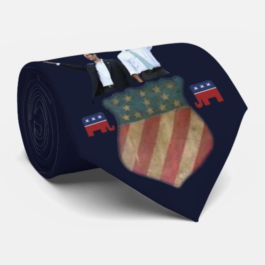 Stropdas van ondertekening Romney-Ryan 2012 (Opgerold)