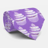 Stropdas van Paarse cakkergebak (Opgerold)