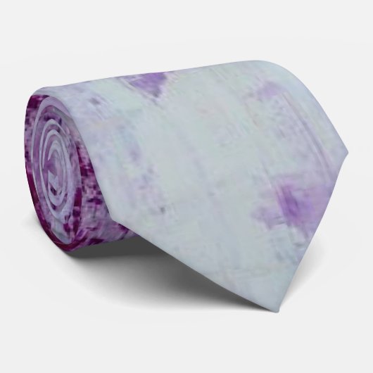 stropdas van Paarse en lavender abstracte mannen (Opgerold)
