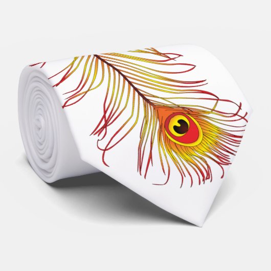 Stropdas van pacock-dampvlam (Opgerold)