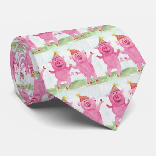 Stropdas van partijvarkens (Opgerold)