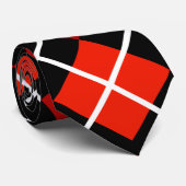 Stropdas van Red and Black Argyle (Opgerold)
