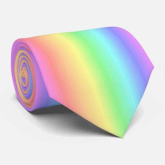 Stropdas van regenboogpasta Vrouw (Opgerold)