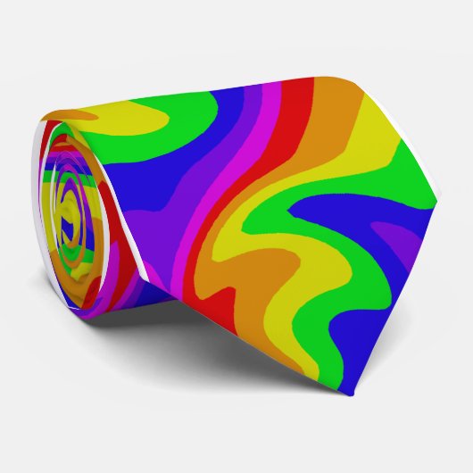 Stropdas van regenboogwervelkolom (Opgerold)