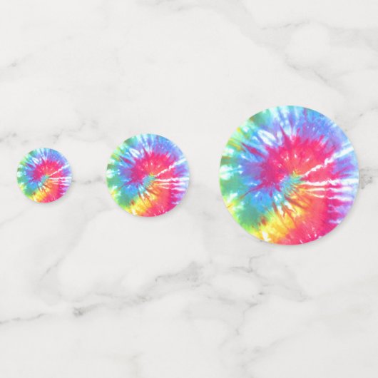 Stropdas van regenboogwervelkolom-kleurstof confetti (Achterkanten)