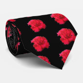 Stropdas van rode anjer Floral Fantasy (Opgerold)
