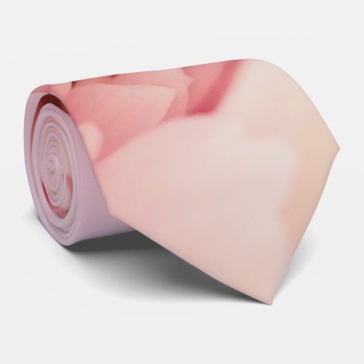 Stropdas van Roze en White Dahlia (Opgerold)