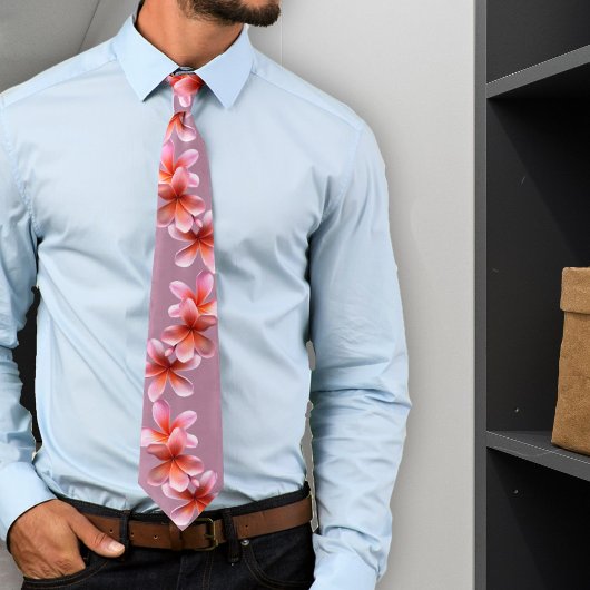 Stropdas van roze stekelroze stekelstaartropische