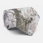 Stropdas van saxofone-Mannen (Opgerold)