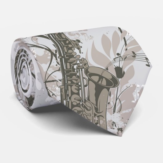 Stropdas van saxofone-Mannen (Opgerold)