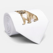 Stropdas van schattige bulghondshond (Opgerold)