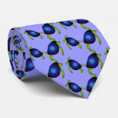 Stropdas van schildpaddestoelen (blauw) (Opgerold)