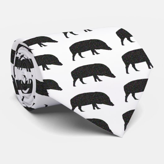 Stropdas van sparkly Varkens (Opgerold)