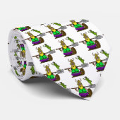 Stropdas van St. Urho met vredessprinkhaan (Opgerold)