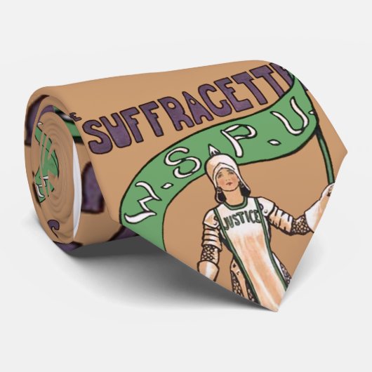 Stropdas van Suffragette vrouwen (Opgerold)