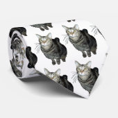 Stropdas van Tabby cat (Opgerold)