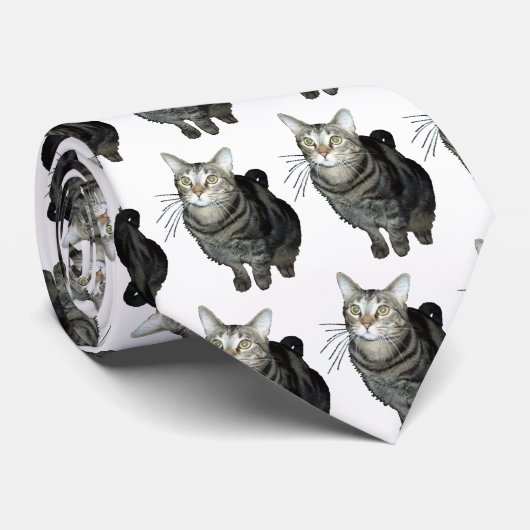 Stropdas van Tabby cat (Opgerold)