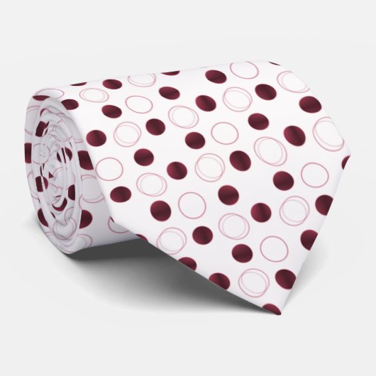 Stropdas van Uptown Bliss, Bourgogne (Opgerold)