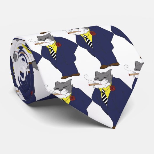 Stropdas van vetkatten (Opgerold)