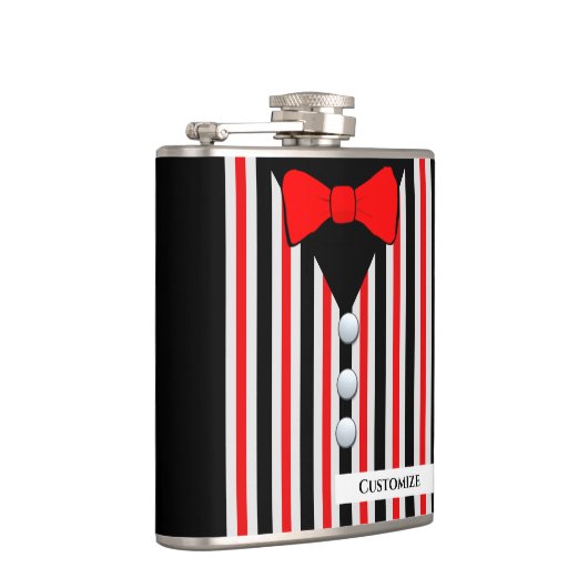 Stropdas van vinylwikkel, geperst, gevlekt heupfles (Rechts)