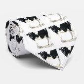 stropdas van zwarte en witte koe (Opgerold)