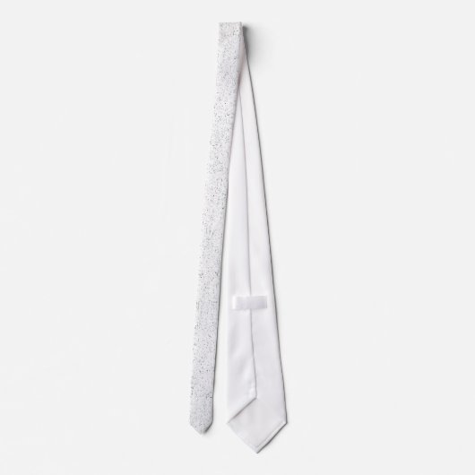 Stropdas. Velvet Effect White. Stropdas (Achterkant)