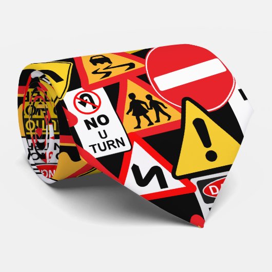 Stropdas verkeersborden (Opgerold)