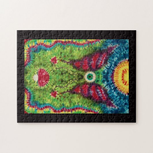 Stropdas Verkleurd "Flying Eyeball" Puzzle Legpuzzel (Horizontaal)