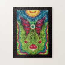 Stropdas Verkleurd "Flying Eyeball" Puzzle