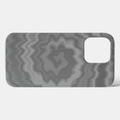 Stropdas verkleurde grijze roovy funky retro swirl Case-Mate iPhone case (Achterkant (horizontaal))