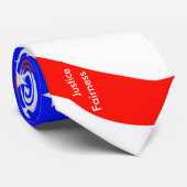  Stropdas Verticale tekststerren en stripes (Opgerold)