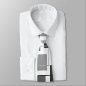 Stropdas vierkantjes en contouren (Gebonden)