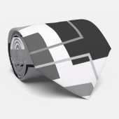 Stropdas vierkantjes en contouren (Opgerold)