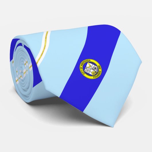 Stropdas vlag Aberdeen (South Dakota) (Opgerold)