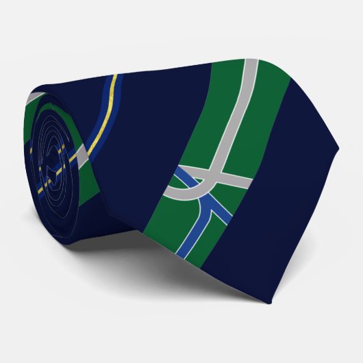 Stropdas vlag Albany (Oregon) (Opgerold)