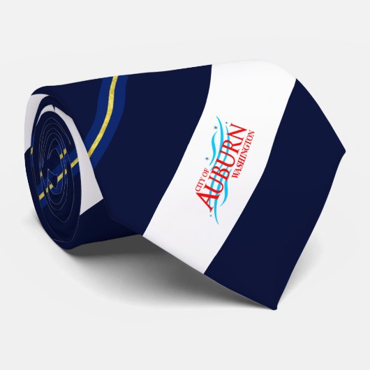 Stropdas vlag Auburn (Washington) (Opgerold)