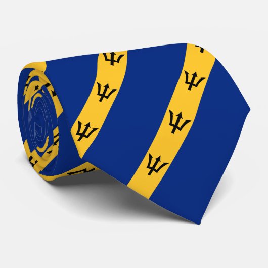 Stropdas vlag Barbados (Opgerold)