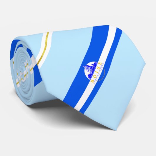 Stropdas vlag Boise (Idaho) (Opgerold)