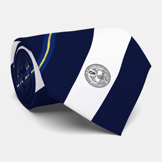 Stropdas vlag nieuwe haven (Connecticut) (Opgerold)