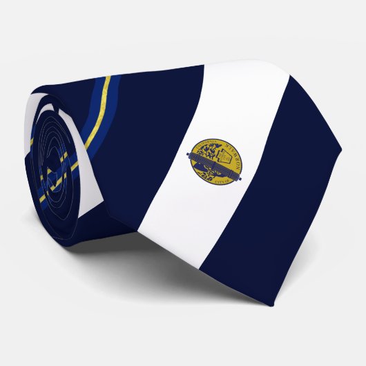 Stropdas vlag Norwalk (Californië) (Opgerold)