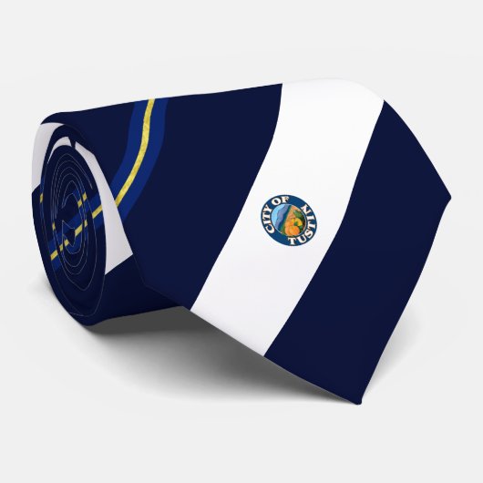 Stropdas vlag Tustin (Californië) (Opgerold)