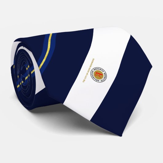 Stropdas vlag van de stad Arlington Heights (Illin (Opgerold)