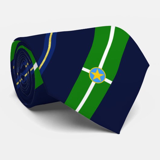 Stropdas vlag van Jackson (Mississippi) (Opgerold)
