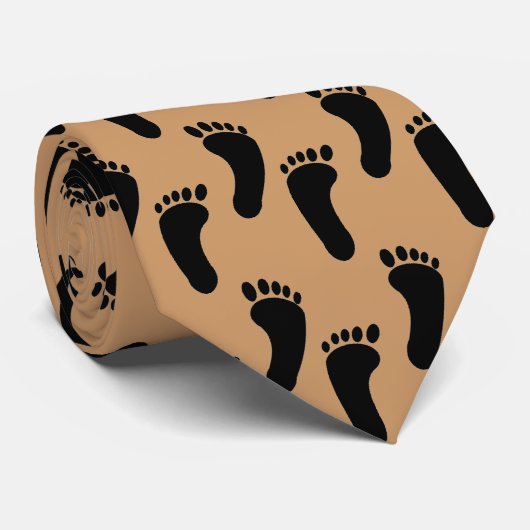 Stropdas - Voetafdrukken (Opgerold)