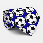 stropdas voetbal (blauw) (Opgerold)